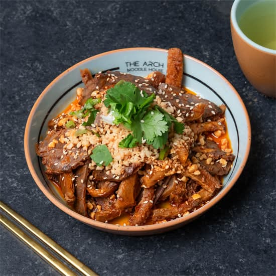 Sliced Beef, Beef Tongues & Beef Tripe with Chili Sauce 夫妻肺片